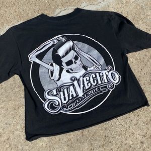 Suavecito Pomade mid-cut rocker pin up shirt sz Sm